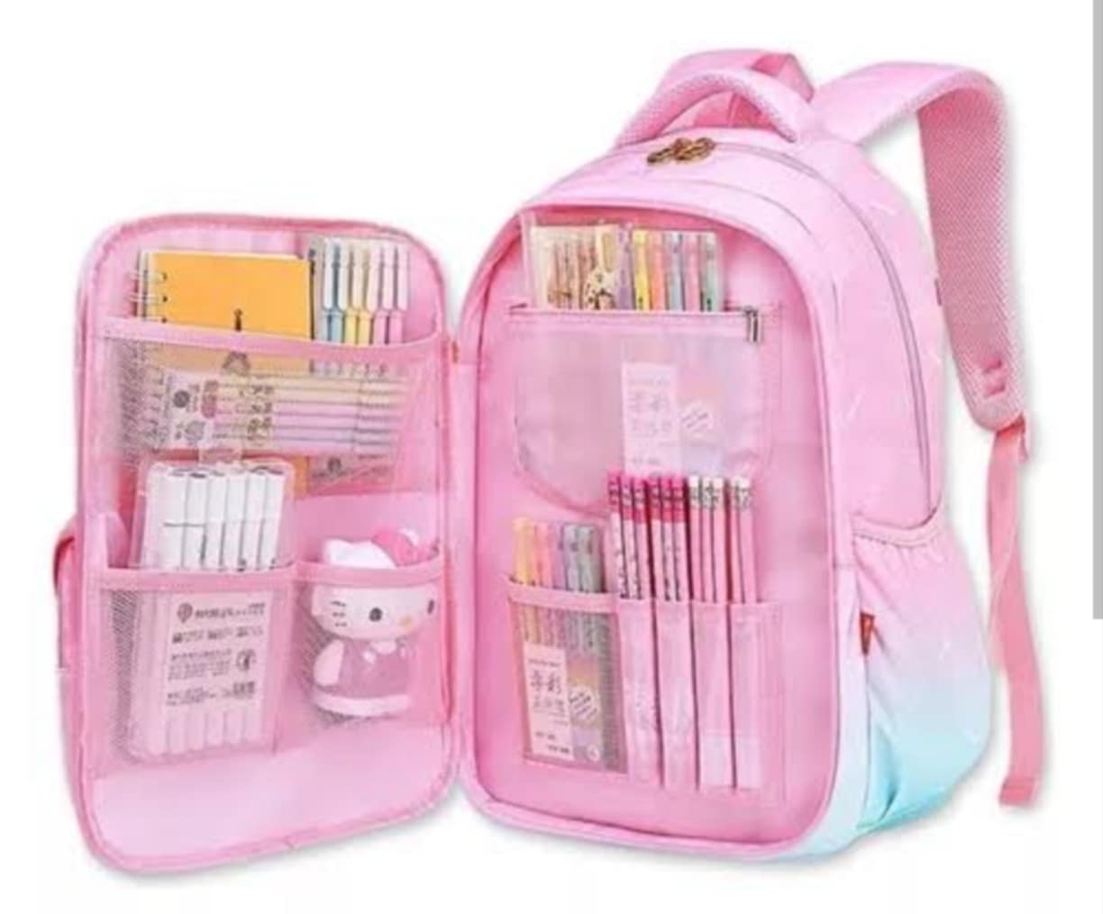 OFERTA MOCHILA CON DIVISIONES KAWAI 😍