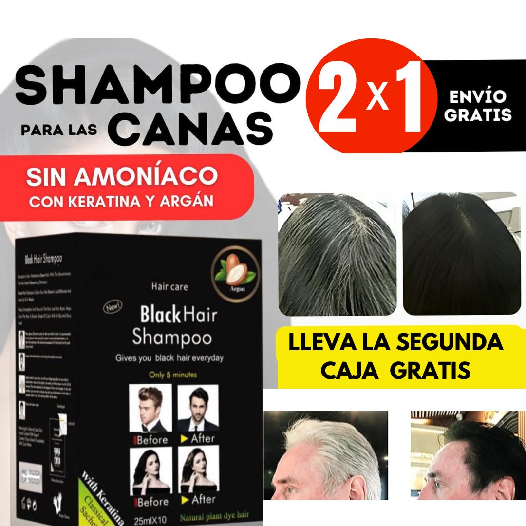 NUEVO SHAMPO NEGRO ANTICANAS CAJA