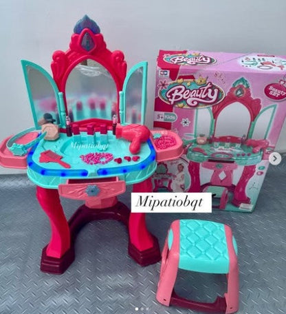 TOCADOR DE MAQUILLAJE DE NIÑA 🎀🌻🌸.