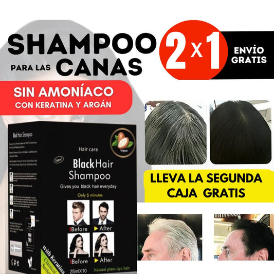 NUEVO  SHAMPO  NEGRO ANTICANAS CAJA
